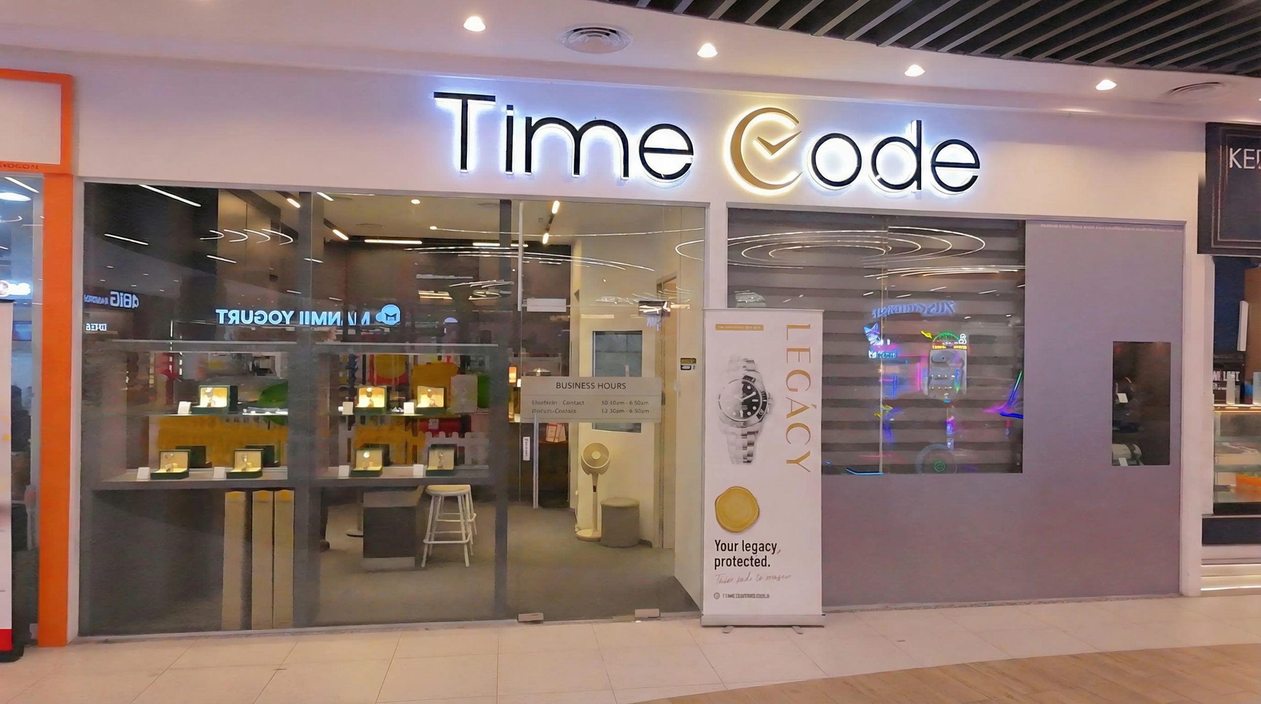 TimeCode Store Front - City Mall