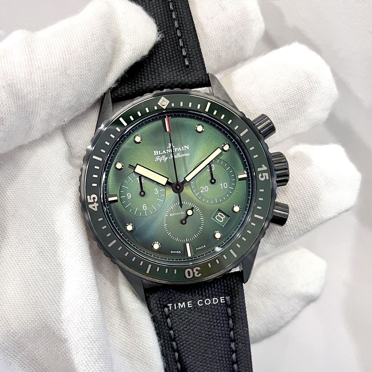 BLANCPAIN FIFTY FATHOM BATHYSCAPH CHRONOGRAPH FLYBACK 43.6MM TROPICAL GREEN