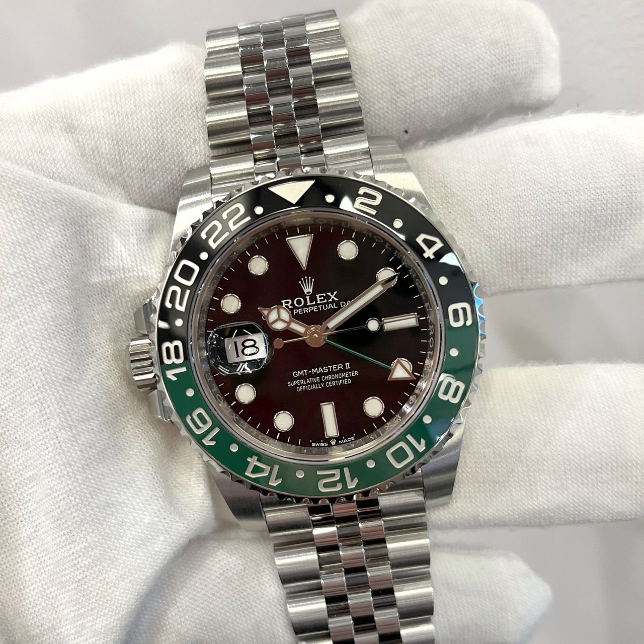 ROLEX GMT-MASTER II 40MM SPRITE JUBILEE BRACELET -126720VTNR