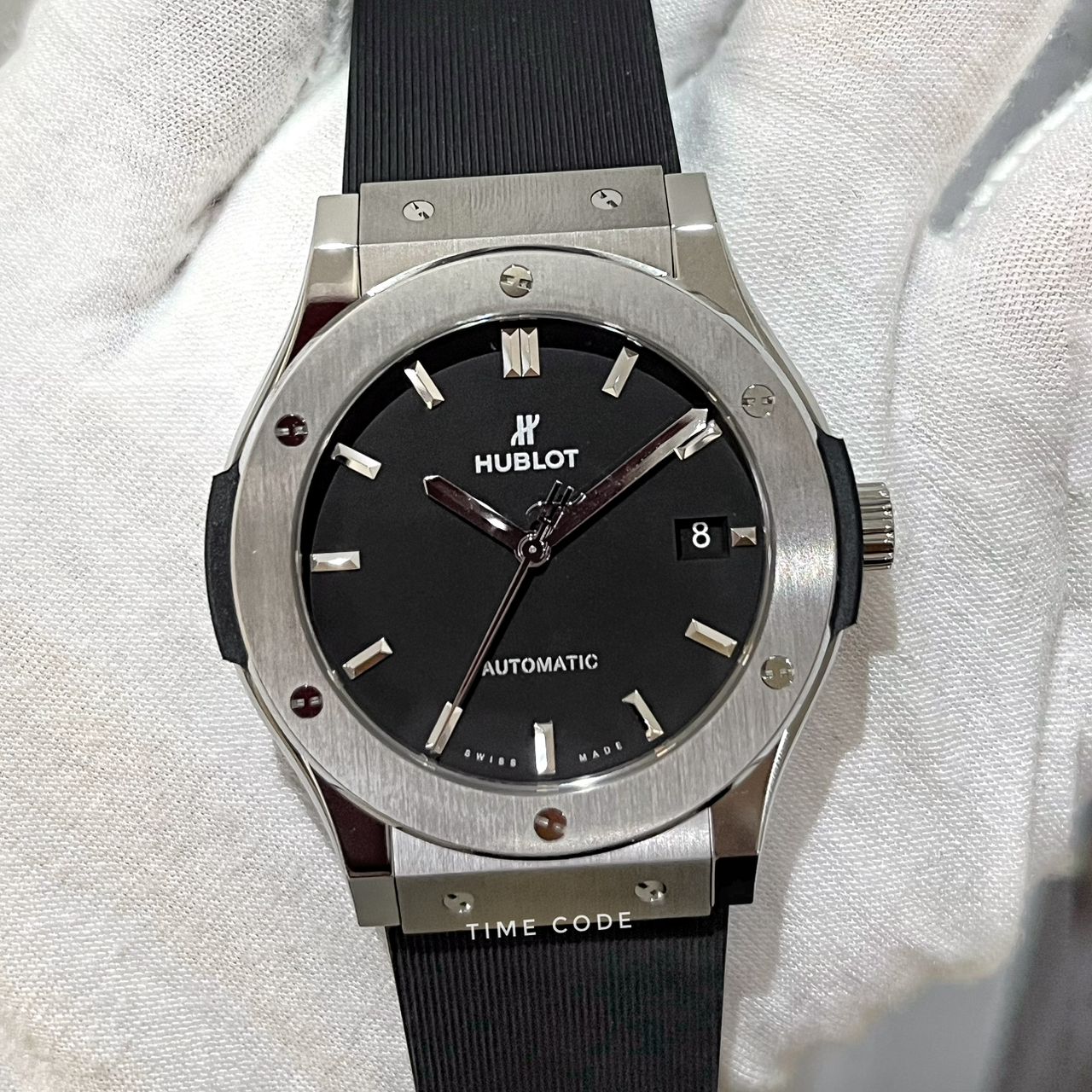HUBLOT CLASSIC FUSION TITANIUM 45MM BLACK -511.NX.1171.RX