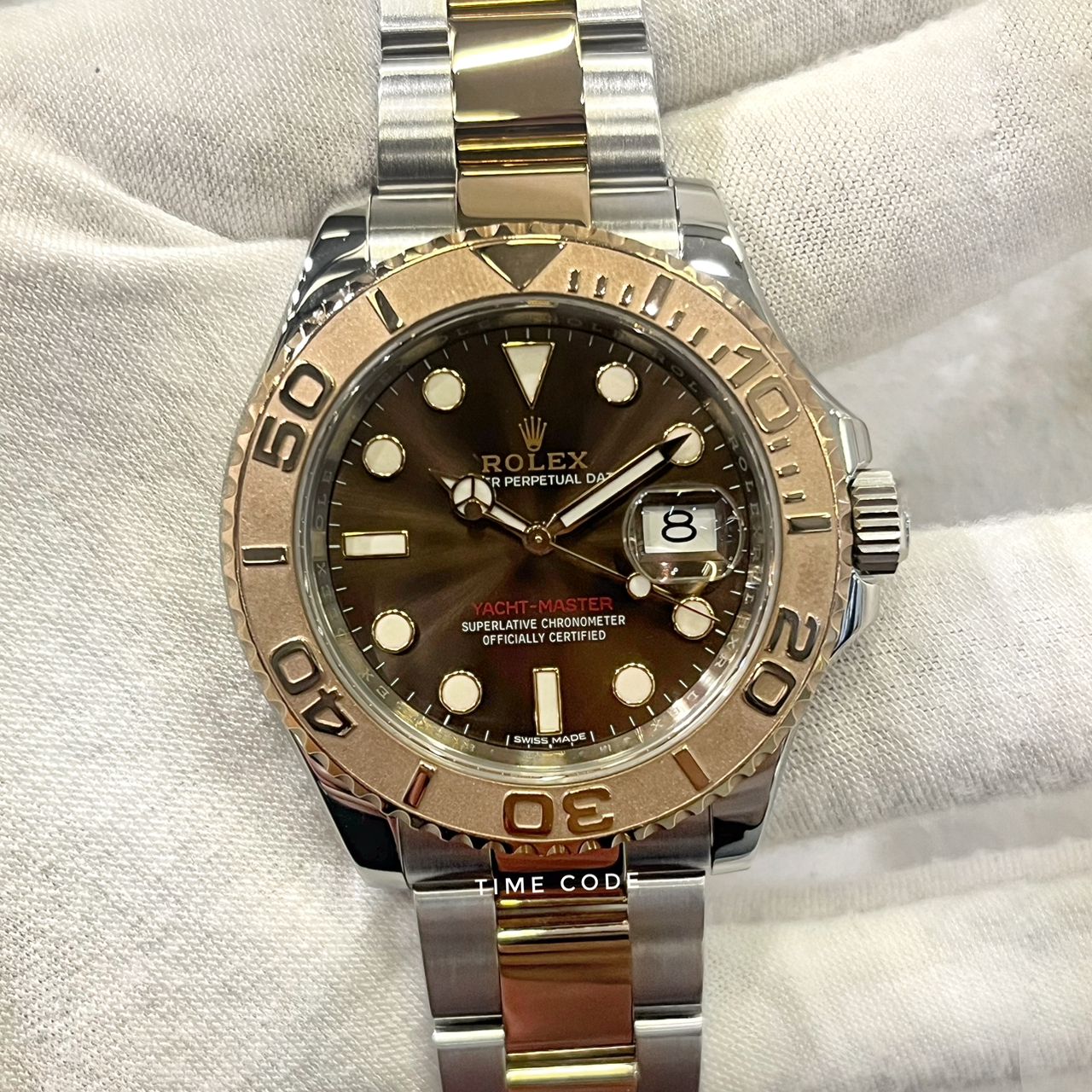 ROLEX YACHT-MASTER 40MM ROSE GOLD BROWN DIAL -116621