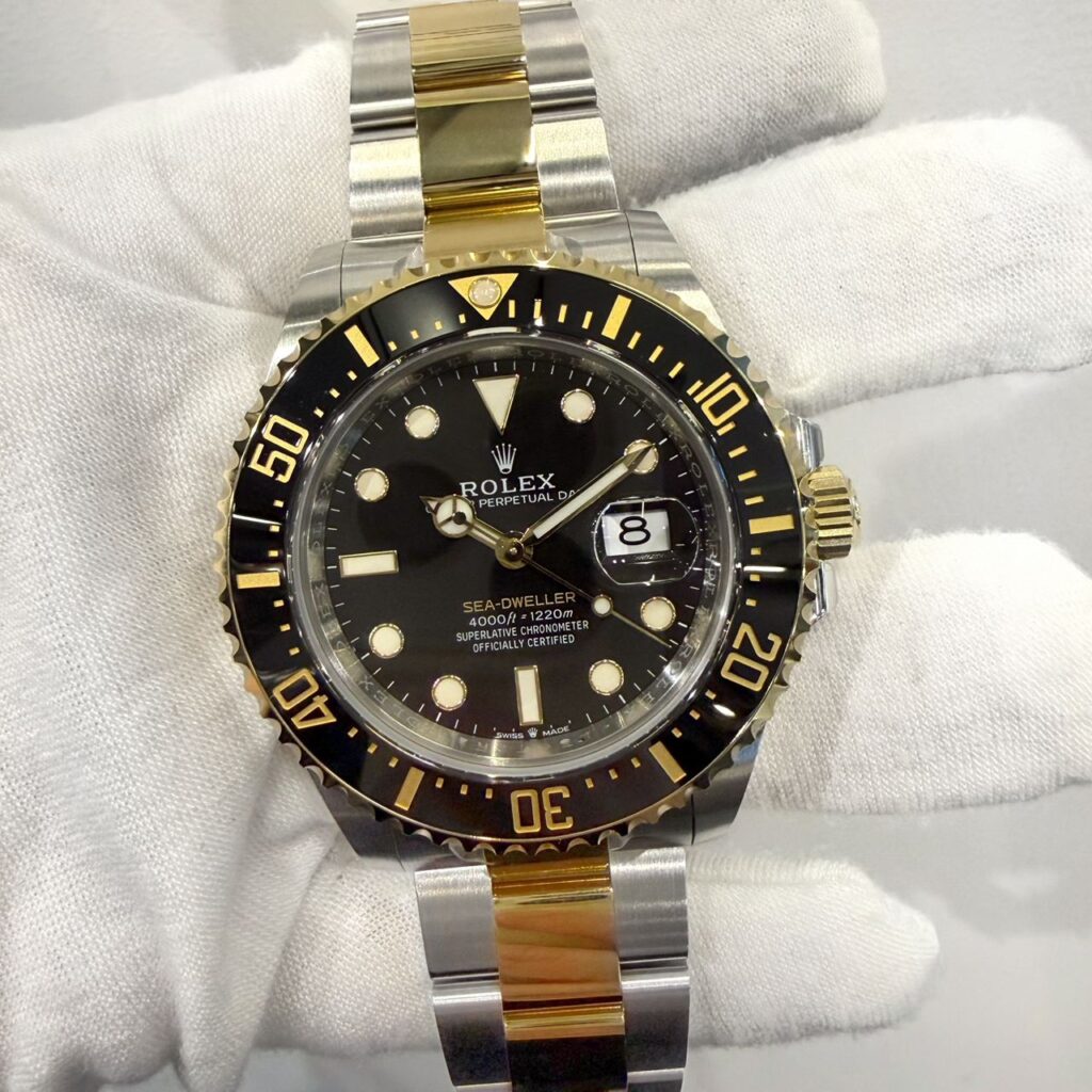 ROLEX SEA-DWELLER HALF YELLOW GOLD -126603