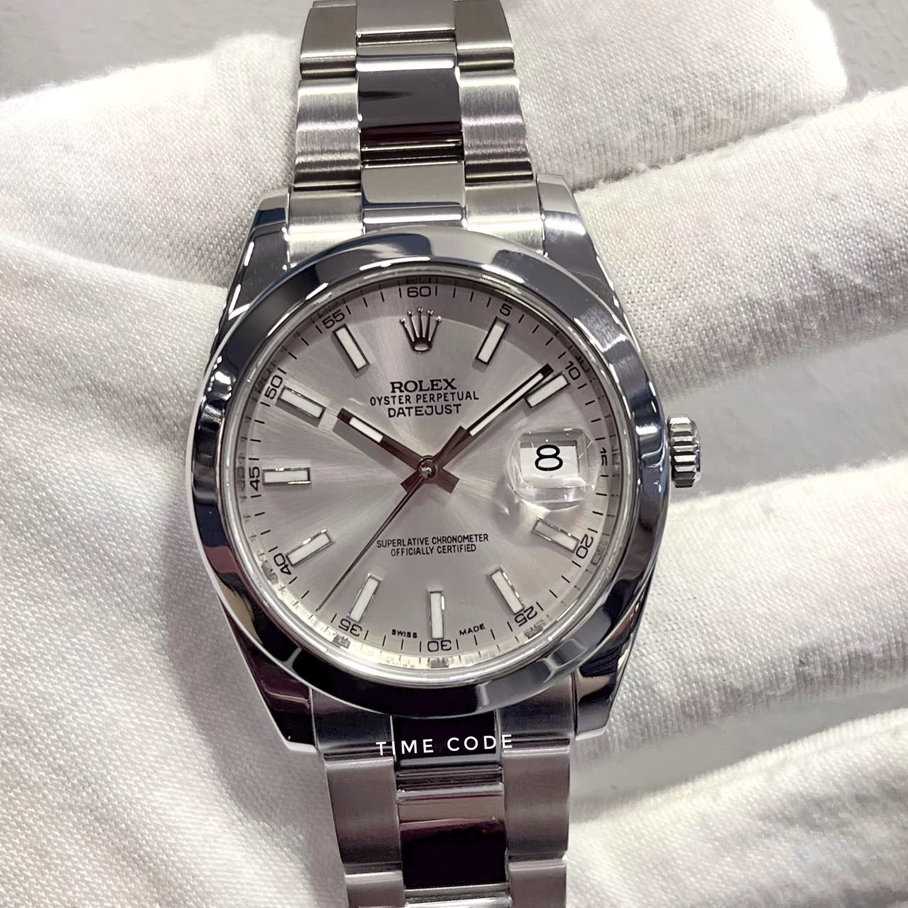 ROLEX DATEJUST 41MM SILVER DIAL -126300