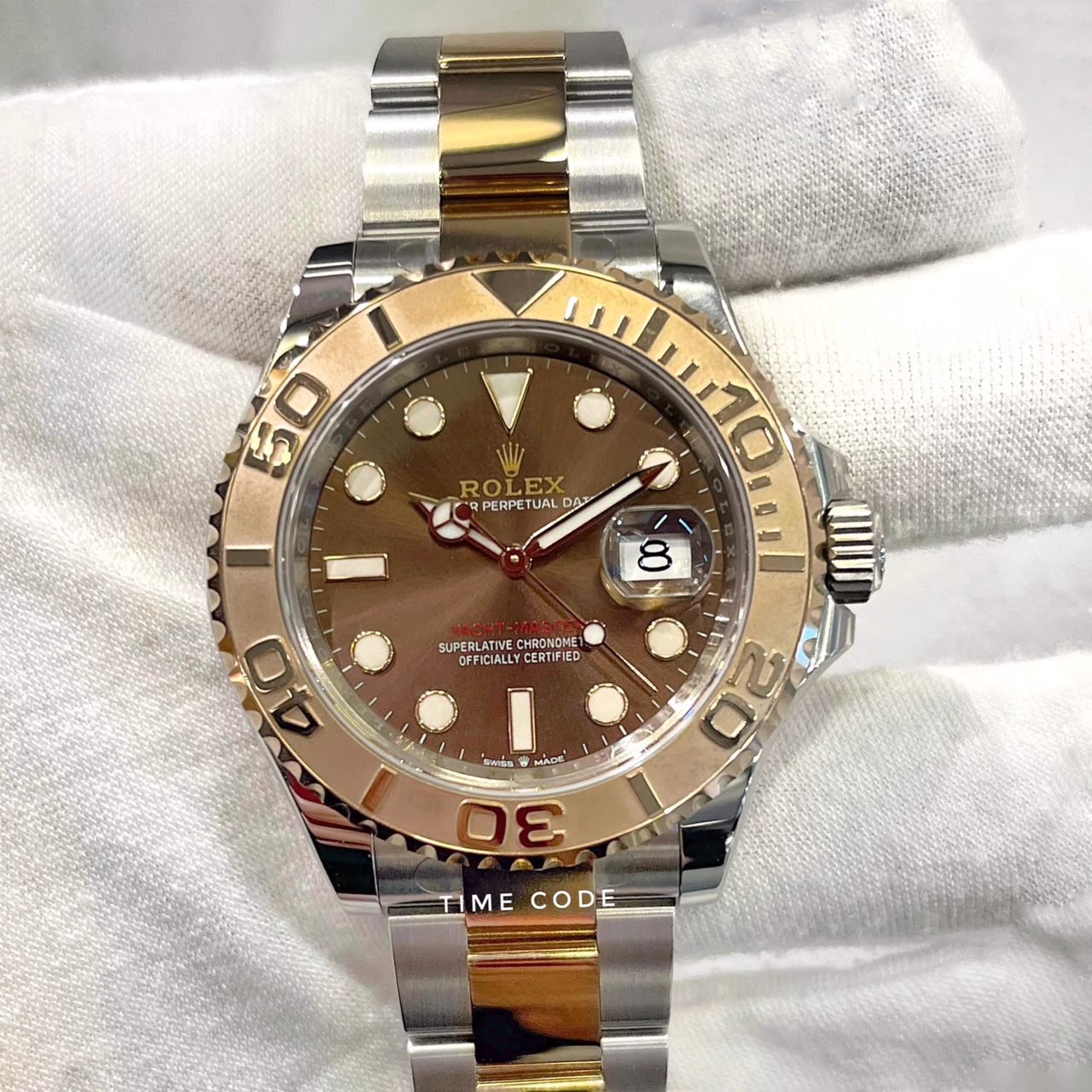 ROLEX YACHT-MASTER 40MM ROSE GOLD BROWN DIAL -126621