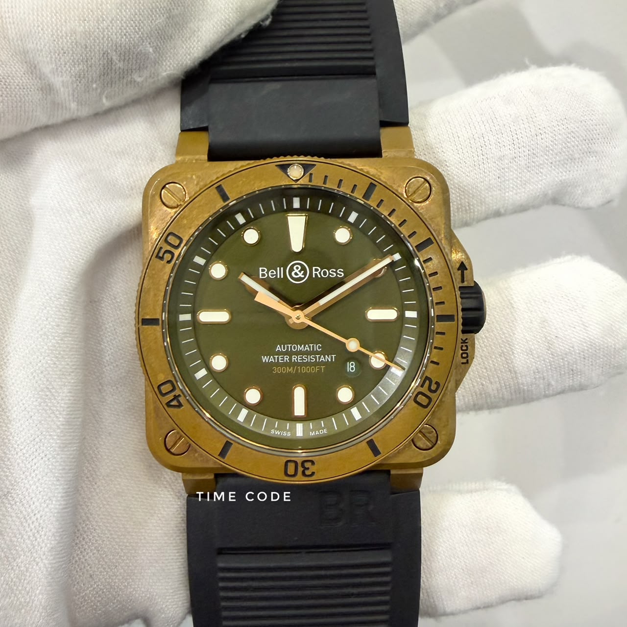 BELL&ROSS BR03-92 DIVER GREEN BRONZE