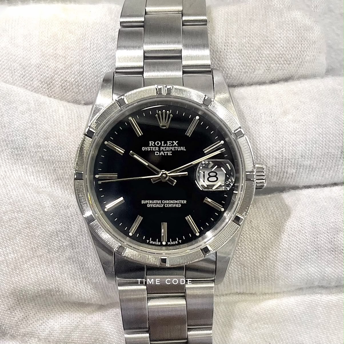 ROLEX OYSTER PERPETUAL DATE 34MM -15210