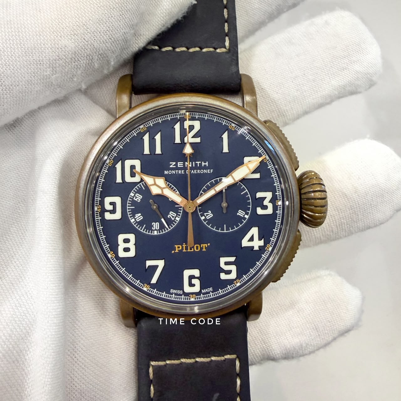 ZENITH PILOT TYPE 20 CHRONOGRAPH EXTRA SPECIAL BRONZE -29.2430.4069/57.C808
