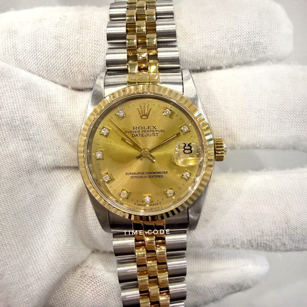 ROLEX DATEJUST 31MM HALF YELLOW GOLD -68273