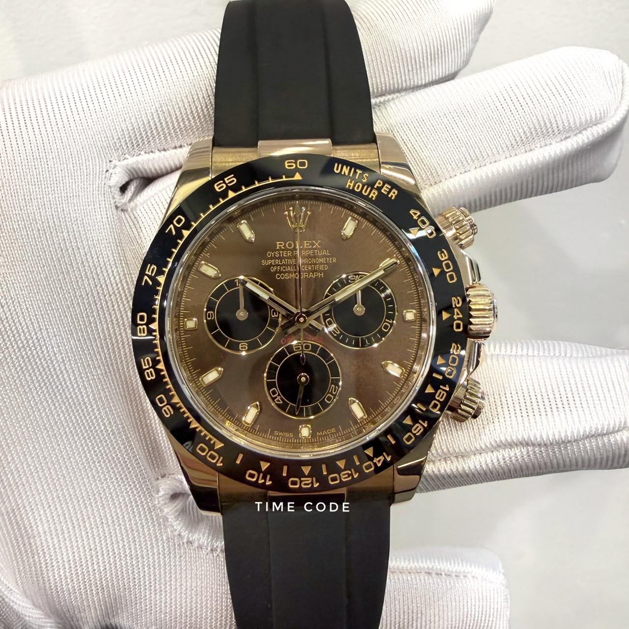 ROLEX DAYTONA OYSTERFLEX BROWN DIAL ROSE GOLD -116515LN
