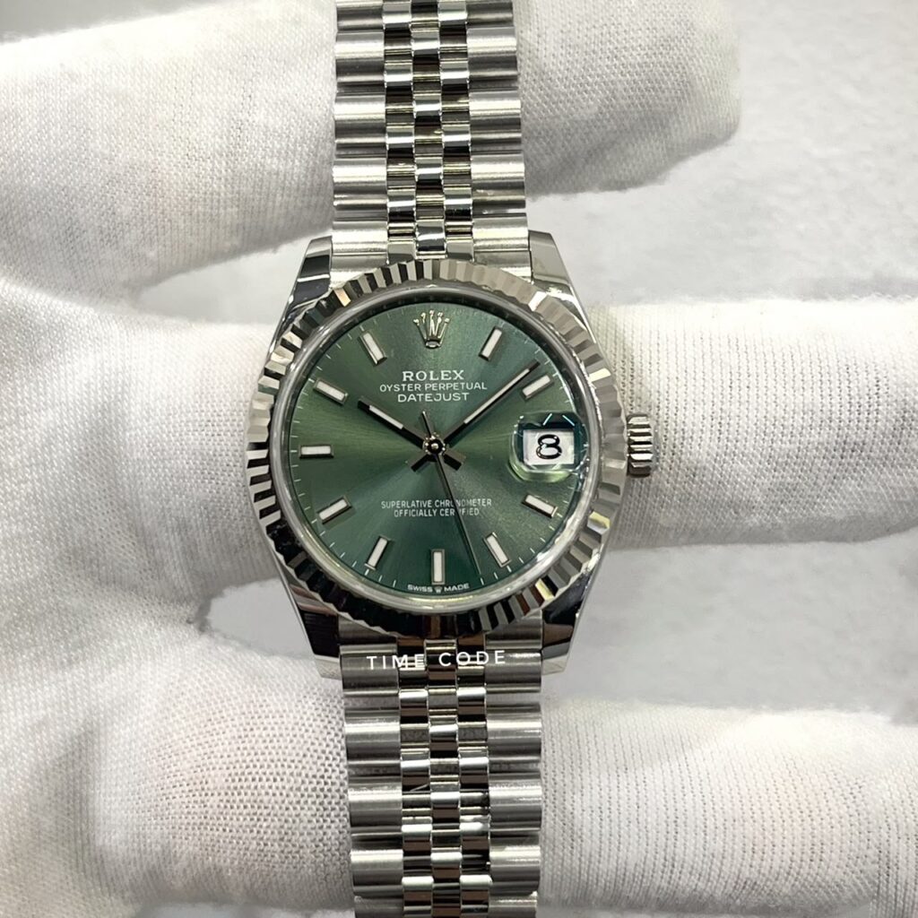 ROLEX DATEJUST 31MM GREEN DIAL JUBILEE BRACELET -278274