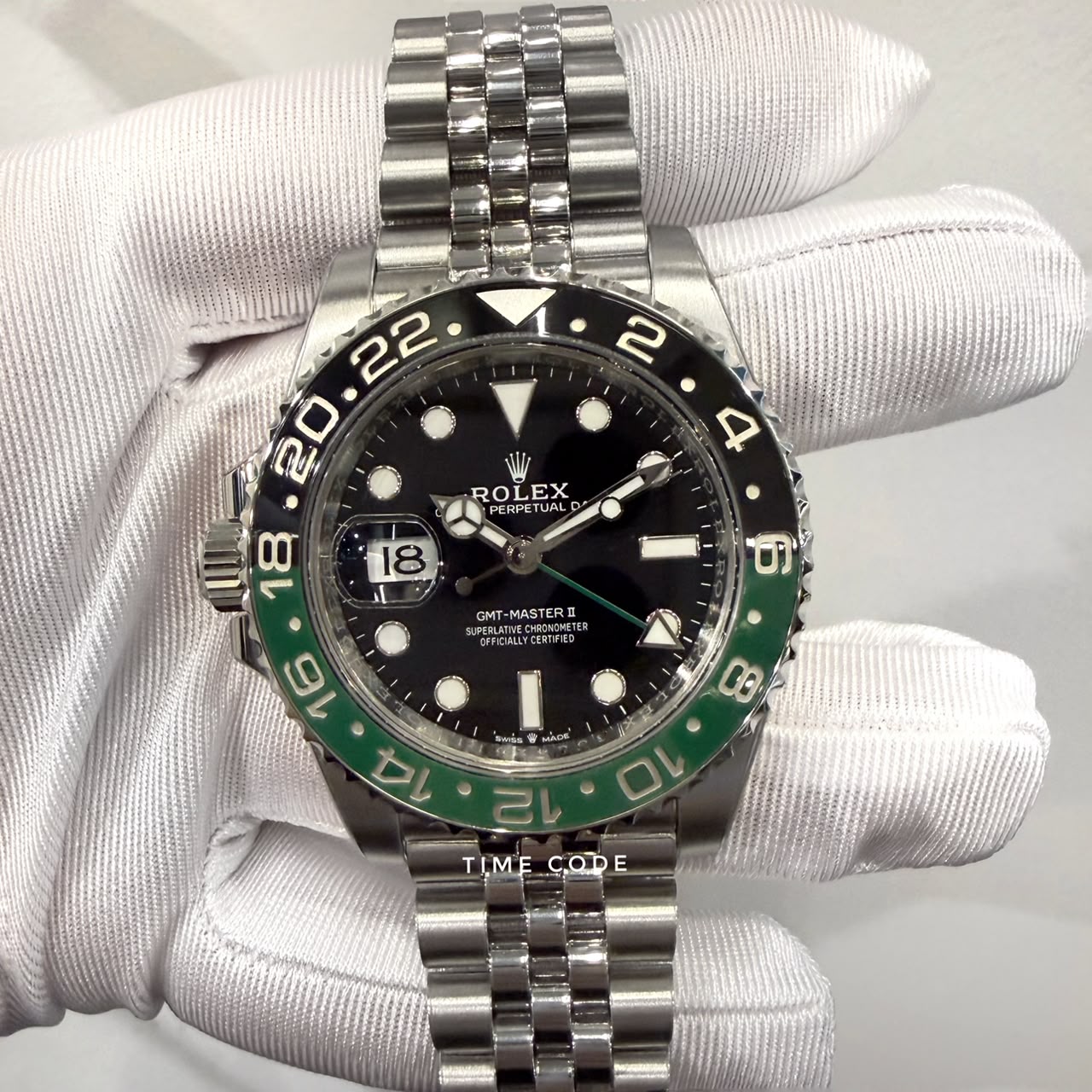 ROLEX GMT-MASTER II 40MM SPRITE JUBILEE BRACELET -126720VTNR